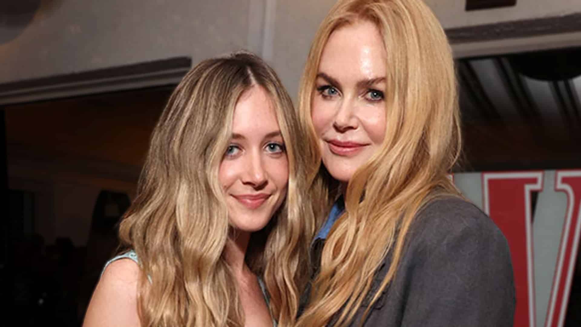 Nicole Kidman smiling beside her daughter, radiating calm and warmth in a rare photo shared amid her ongoing divorce from Keith Urban.