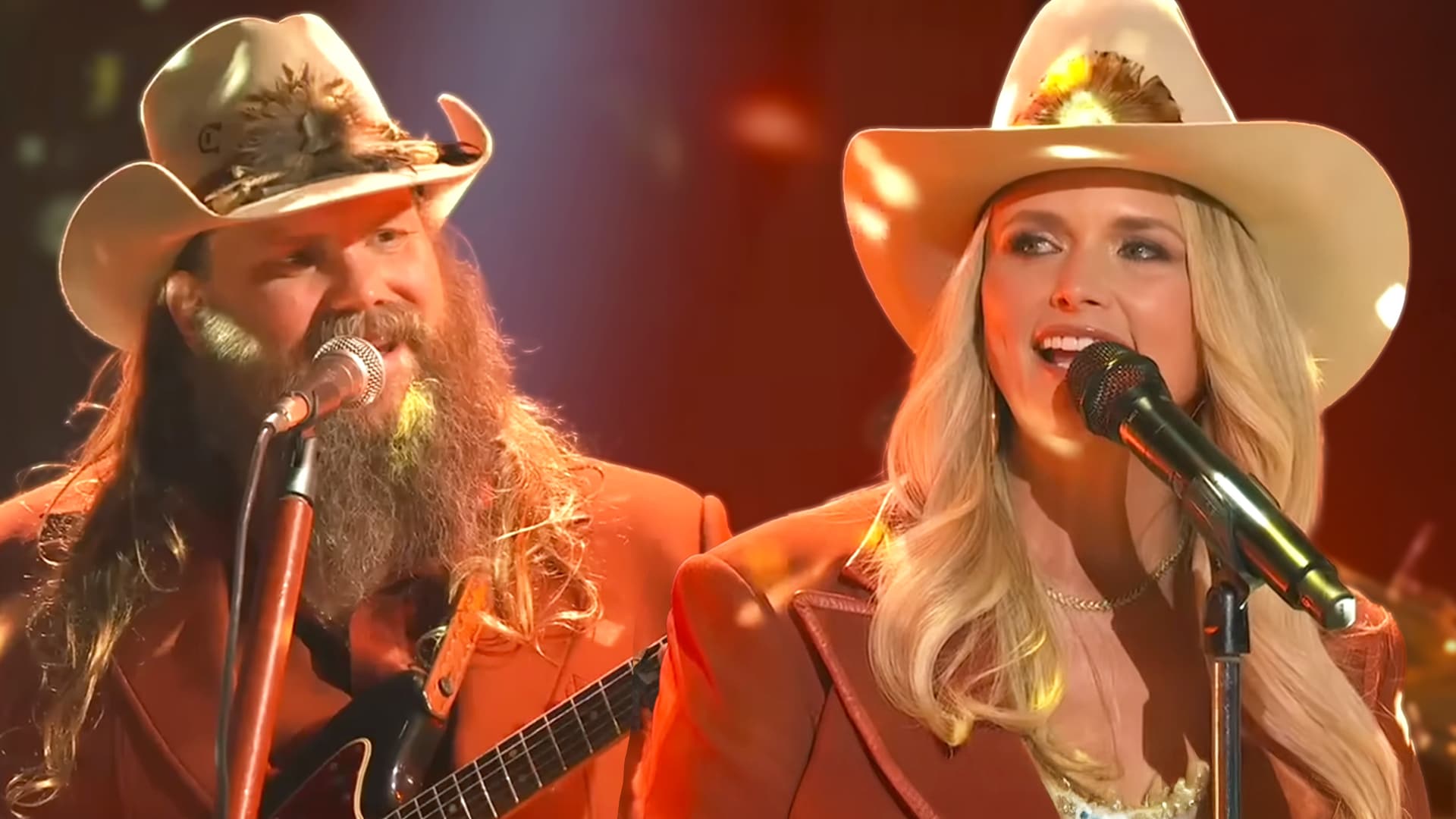 Chris Stapleton and Miranda Lambert Bring Perfect Harmony to "A Song to Sing" at the CMA Awards With a Warm Retro Groove