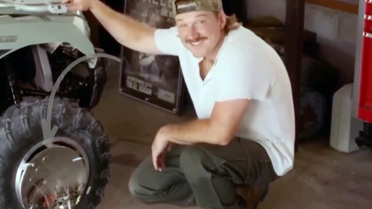 Morgan Wallen Turns His Spotify Billion-Stream Awards Into Chrome Rims on His ATV