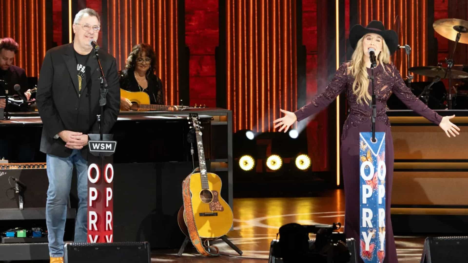 Lainey Wilson and Vince Gill honor Dolly Parton at Opry Goes Dolly, delivering a heartfelt tribute celebrating her legacy ahead of her 80th birthday.