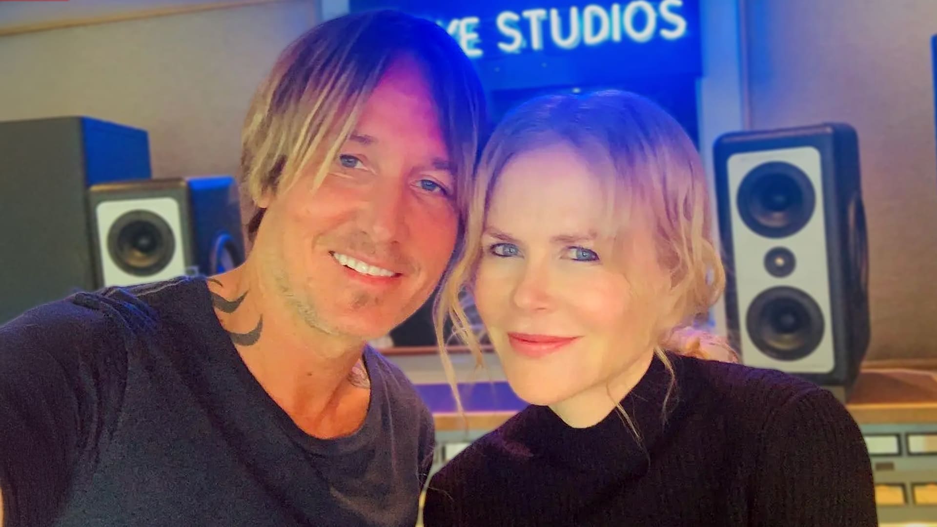 Nicole Kidman and Keith Urban smile in a recording studio selfie, as their 19-year marriage ends with divorce finalized, revealing custody split for daughters and separate assets in quiet Nashville proceedings.