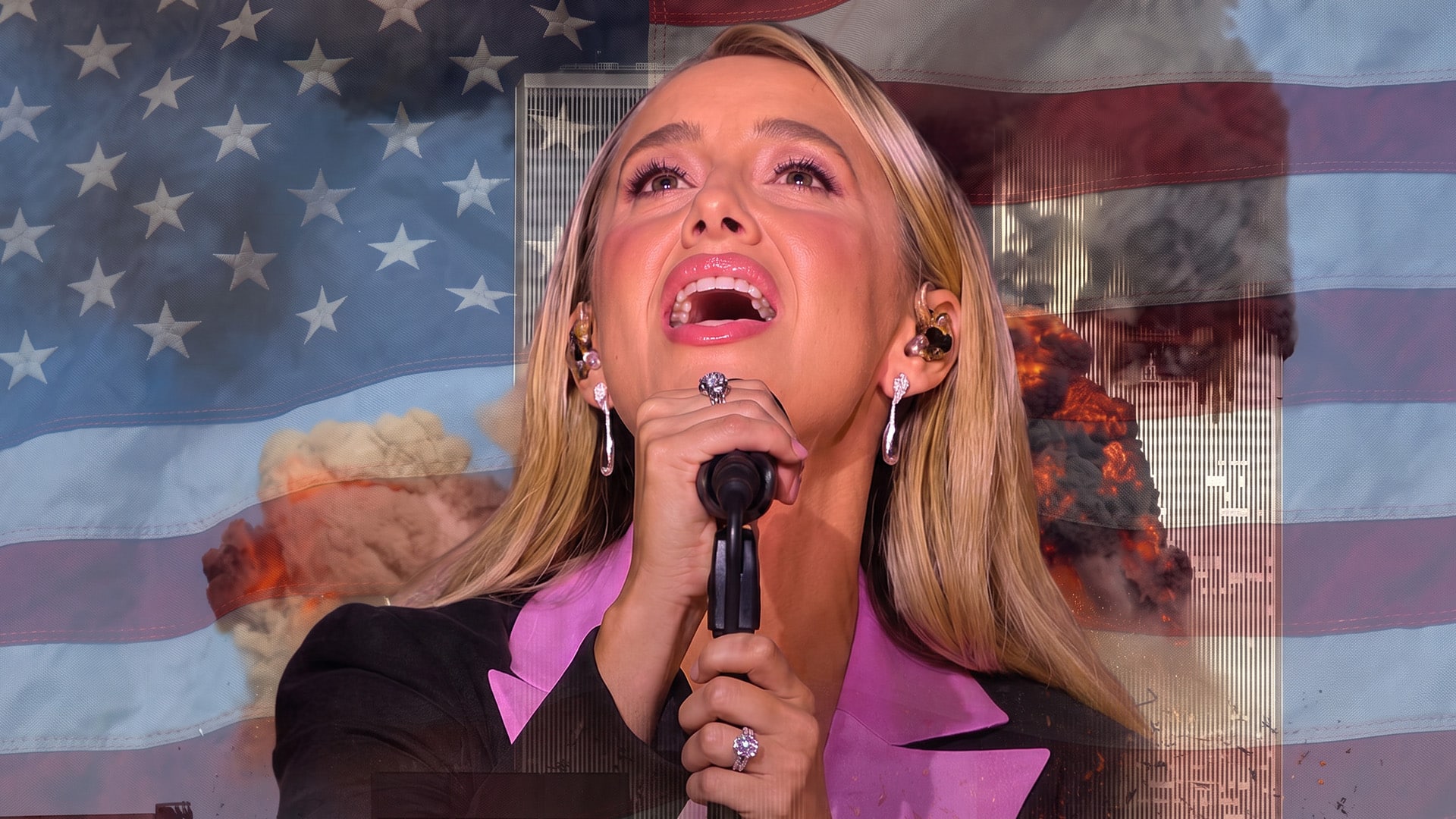 Lainey Wilson Honored the 9/11 Victims With "Amazing Grace" in a Black Suit  and a Choir Behind Her