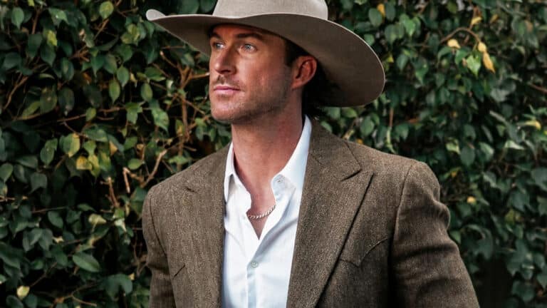 Riley Green appears in a handsome photo as the truth comes out about his marriage status and the Ella Langley and Megan Moroney rumors.
