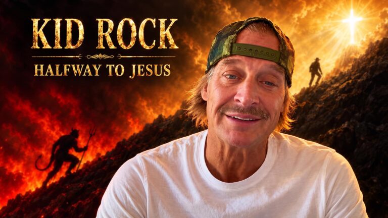 Kid Rock is shown with his new Christian album after he felt called to record his first faith project and went all in on Jesus.