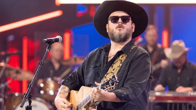 Paul Cauthen performs on stage as he stops “Prayed for Rain” in Grand Junction and tells two screaming fans he can hear y’all.