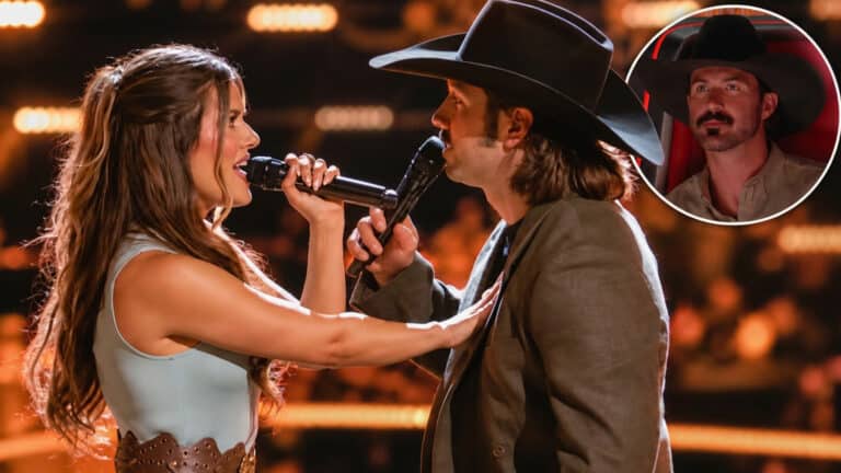 Caroline and Everett rock “Louisiana Woman, Mississippi Man” on The Voice as Riley Green makes two singers who dated battle on a Loretta and Conway song.